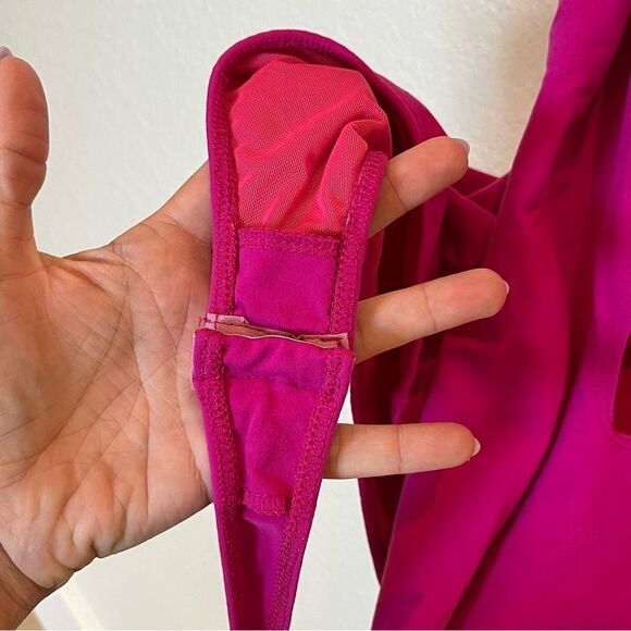Intimately Free People Keep It Sleek Duo Bodysuit in Fuchsia size Medium - Picture 12 of 12